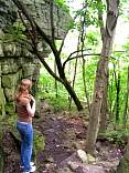 Indian Mounds trail at High Cliffs State Park