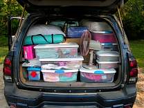 Packed car